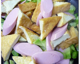 厚揚げとソーセージの♪ラー油♪炒め作り方4写真