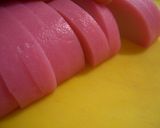 かまぼこにカイワレ挟み作り方1写真