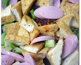 厚揚げとソーセージの♪ラー油♪炒め作り方5写真