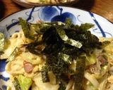 春キャベツとベーコンの焼きうどん作り方5写真