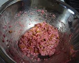 ケフタとネバネバ納豆の蒸し焼き丼作り方1写真