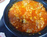 ケフタとネバネバ納豆の蒸し焼き丼作り方5写真