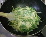 創作絶品ねぎとじゃが芋の焼き餅★チヂミ風作り方4写真
