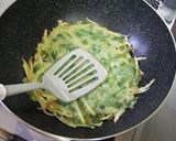 創作絶品ねぎとじゃが芋の焼き餅★チヂミ風作り方6写真