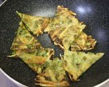 創作絶品ねぎとじゃが芋の焼き餅★チヂミ風作り方9写真