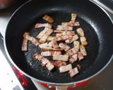 春キャベツとベーコンのぺペロンチーノ作り方1写真