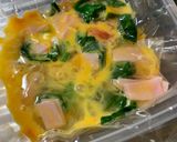 レンジで時短調理！ 野菜とハムのオムレツ作り方3写真