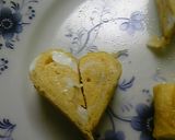 お弁当に♪うちの定番!ハートの卵焼き☆作り方3写真