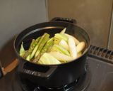 ストウブ鍋で作る豚肉と春キャベツの土手煮作り方3写真