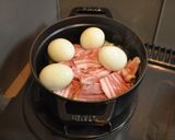 ストウブ鍋で作る豚肉と春キャベツの土手煮作り方8写真