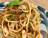ゴーヤーとツナのトマト缶パスタ作り方11写真