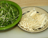 水菜とエノキの簡単煮びたし作り方1写真