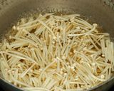 水菜とエノキの簡単煮びたし作り方3写真