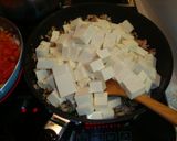 薄切り肉でもOKのマーボ－豆腐・麻婆豆腐作り方3写真