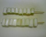 男の料理 オーブントースターで焼きねぎ作り方1写真