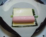 フィッシュソーセージのチーズ春巻き作り方2写真