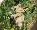 帆立と柚子胡椒oilの筍蕨ぺぺロンチーノ作り方7写真