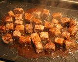 牛挽肉で~サイコロステーキ作り方2写真