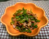 *ピーマンッ+ベーコンッ+ちくわッ*作り方5写真