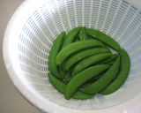 鱈とスナップえんどうのマスタード醤油和え作り方3写真