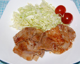 混ぜて焼くだけ　豚のみそ生姜焼き作り方5写真