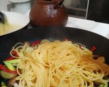 アヒージョ残りオイルパスタ作り方3写真