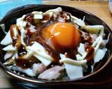 お好み焼き風目玉焼き作り方6写真