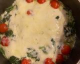 ほうれん草🌱とトマト🍅のチーズのせ⭐︎作り方3写真