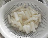 大根の甘酢（らっきょう漬けの汁）一夜漬け作り方1写真