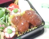 お弁当❤ミートボールたくさん詰める方法❤作り方3写真