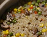 ☆グリンピース♪炊き込む春の玄米ピラフ☆作り方14写真