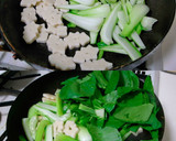 ちくわぶ&青梗菜&豚こま肉の中華炒め作り方4写真