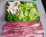 春野菜と豚肉の炒め蒸作り方1写真