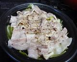 春野菜と豚肉の炒め蒸作り方4写真