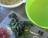 ほうれん草とキノコの和風明太パスタ作り方3写真