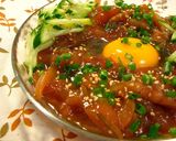 味付け簡単！カツオのユッケ作り方3写真
