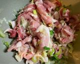 夕食豚丼★さっぱり豚こまのねぎ塩レモン炒め作り方4写真