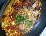 ふわもちとろ～ん♡お餅とお麩のお好み焼き作り方11写真
