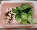 簡単青梗菜としいたけの中華風ソテー作り方1写真
