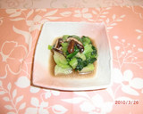 簡単青梗菜としいたけの中華風ソテー作り方6写真