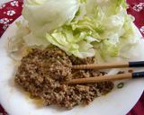 簡単肉味噌で！うどーん！作り方5写真