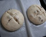 天然酵母!ライ麦レーズンの丸いパン❤作り方6写真