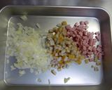 我が家の定番☆シンプルチャーハン作り方1写真