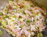 具材たっぷりピリ辛ソースde水餃子作り方4写真