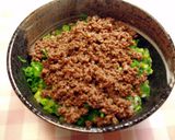 ガッツリ混ぜて★ネギいっぱいのそぼろ丼作り方6写真