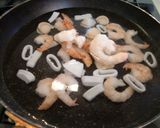 ＜チキンとシーフードの中華煮こみ＞♪作り方1写真