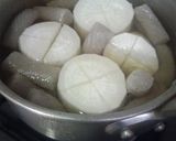 ✿ふろふき大根♬ピリカラ蒟蒻一緒煮✿作り方1写真