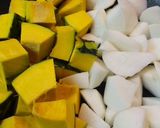 ☆カボチャと大根の煮物☆作り方1写真