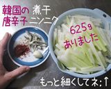 癖になっちゃう【お大根だけのビビンバ】作り方1写真