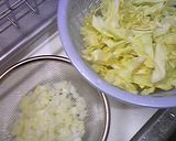 具だくさん❤春キャベツのコーンスープ作り方1写真
